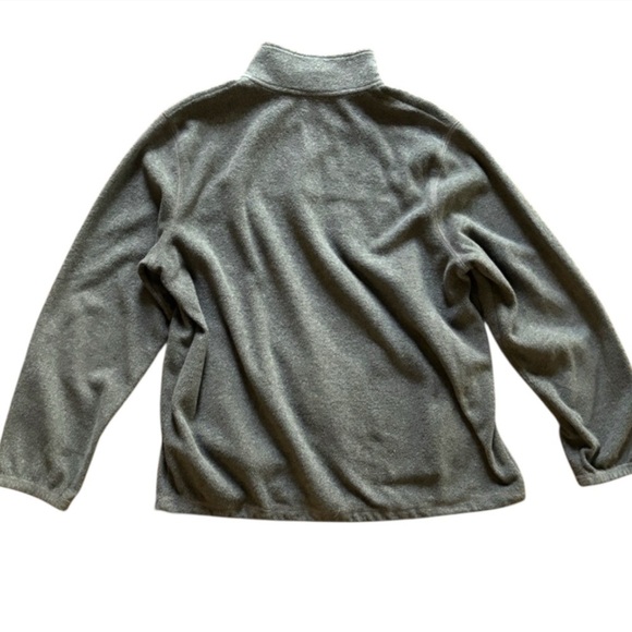 Croft & Barrow Gray Fleece 1/4 Zip Pullover w/ Pockets & Drawstring Men’… - Picture 7 of 9